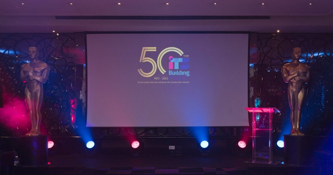 The stage from ITS 50th anniversary annual awards evening
