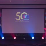 The stage from ITS 50th anniversary annual awards evening